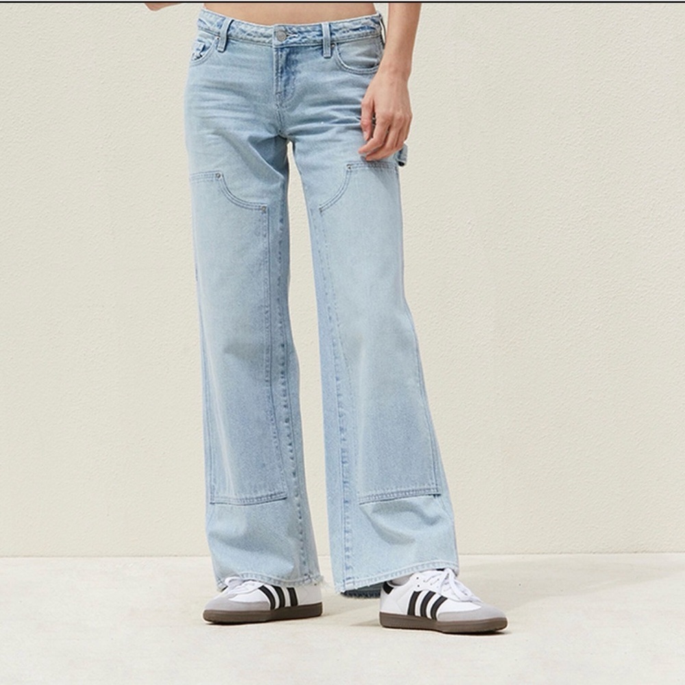 PacSun Light Indigo Low Rise Girlfriend Carpenter Jeans Size 29